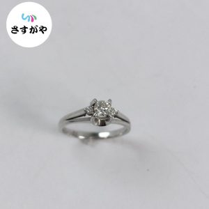 Pt900 ダイヤ付きリング